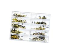 Lerpwige Juego de manecillas de reloj para horas y minutos y segundos con mecanismo de montaje rápido para actualizaciones eficientes, piezas de reloj de diseño clásico de tres manecillas, Oro negro.