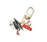 Lerpwige Llavero Elegante Con Diplomado Diseño Materiales de Aleación Graduación Regalo De Recuerdo Para Graduados Del Año 2026 Llavero Conmemorativo, c, Talla única