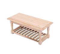 Lerpwige Mesa de madera robusta en miniatura para decoración de casas de muñecas y juguetes de rol para niñas en 1 12 escala uso casual diario