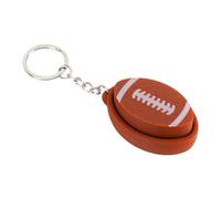 Lerpwige Moda 3D Impreso Deportes Round Llaveros Incluyendo Baloncesto Béisbol Fútbol Tenis Para Reducir El Estrés