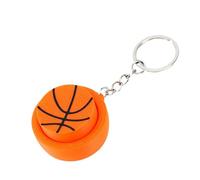 Lerpwige Moda 3D Impreso Deportes Round Llaveros Incluyendo Baloncesto Béisbol Fútbol Tenis Para Reducir El Estrés