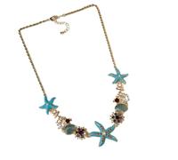 Lerpwige Moda estilo playa pulsera para mujeres con diseños de conchas de mar y perlas de imitación diamantes de imitación uso diario gotas de diamantes de imitación esmalte, talla única, como se