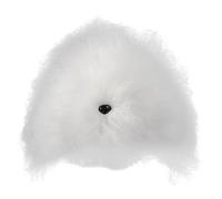 Lerpwige Modelo realista de cabeza de perro de ejercicio de pelo sintético de animal para el cuidado del perro, entrenamiento escolar y técnicas de peinado, técnicas de cuidado técnicas, pantalla