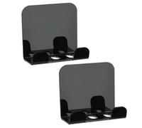 Lerpwige Pack de 2 soportes para teléfono móvil para montaje en pared para oficina y dormitorio. Smartphone resistente de acrílico con diseño que ahorra espacio. Soporte de pared para smartphone