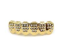 Lerpwige Parrillas de dientes de hip hop decorativas con diamantes dorados/plateados, para rapero, cosplay, alicates de articulación, pinza de corte de acero inoxidable, alicates combinados de bloqueo