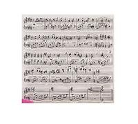 Lerpwige Scrapbooking Decorative Stamp Clear Silicon Stamp Music Score Silicone para hacer tarjetas, álbum de invitación de diario, estampador de goma para manualidades