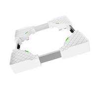 Lerpwige Soporte base de lavandería de altura ajustable con diseño de pies de goma para lavadoras, secadora de 45 a 70 cm de longitud, soporte para secadora portátil