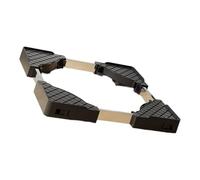 Lerpwige Soporte base de lavandería de altura ajustable con diseño de pies de goma para lavadoras, secadora de 45 a 70 cm de longitud, soporte para secadora portátil