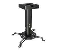 Lerpwige Soporte de proyector de metal para altura ajustable de 25 - 35 cm, instalación flexible, multidirecciones, soporte giratorio para proyector de pared