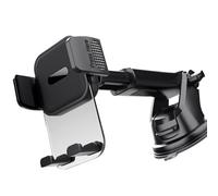 Lerpwige Soporte de teléfono con ventosa para salpicadero, parabrisas y ventilación, fuerte adherencia, lavable, posicionamiento ajustable, soporte para teléfono