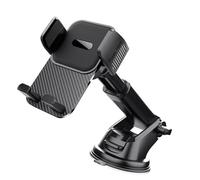 Lerpwige Soporte de teléfono con ventosa para salpicadero, parabrisas y ventilación, fuerte adherencia, lavable, posicionamiento ajustable, soporte para teléfono