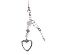 Lerpwige Sweet Bowknot Phone Charm Bows Guitarra Colgante Llavero para Bolsa Accesorios Teléfono Correa Cordón Cuentas Llavero Cadena Joyería