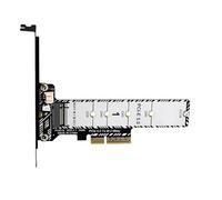Lerpwige Tarjeta adaptadora PCIe 5.0 a NVMe NVME, disco duro de expansión fácil instalación para tarjeta divisora 2230 2242 2260 2280 22110