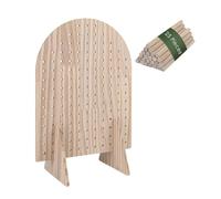 Lerpwige Versátil marrón madera jewelry organizadores espacio ahorro soporte de exhibición de joyas con gancho desmontable para dormitorio vestidor