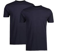 LERROS Paquete Doble Camiseta Cuello Redondo, Azul Marino, M para Hombre