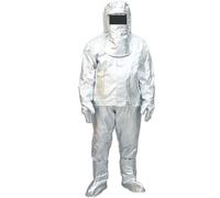 LERSTAR Traje Resistente Al Fuego, Ropa Aislamiento Alta Temperatura Papel Aluminio Resistente Calor para Mujeres Hombres Traje Resistente Fuego,500-600℃-180cm