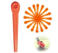 leruiyezs 100pcs Cuchillas de Recambio for RotorCut para Cortabordes en Plástico Resistente Compatible con Repuestos Desbrozadora Batería para Jardín Cortes Uniformes y Precisión