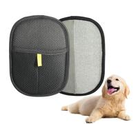leruiyezs 2 Pcs Guante Quita Pelos Mascota Doble Cara,Reutilizable Lavable para Pelo Corto y Pelo Largo,Puño Elástico,Uso En Sofá Alfombra Ropa,Cuidado Suave,Guante Pelo Gato Eficiente Práctico