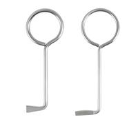 leruiyezs 2 pcs Llave Maestra Bumping Universal Para Abrir Puertas Internas Juego Llave Maestra Para Abrir Todas Las Puertas De Habitaciones Cerraduras De Barba Acero Para Uso Doméstico Y Profesional