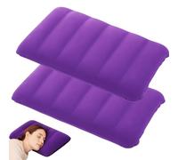 leruiyezs 2 Piezas Almohada Hinchable,Almohada Camping Ultraligera,Compacta 47x28cm,para Viaje,Playa,Trekking,Vacaciones,Descanso Adultos y Niños,Almohadas Inflables Portátiles para Acampar y Playa