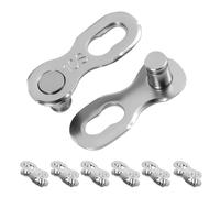 leruiyezs 6 pares Cadena De Eslabones Para Bicicleta Con 10 Compartimentos Y 6 Pares De Eslabón De Cadena Reutilizable Para Cadena Bicicleta 10v Compatible Con Bicycle Chain Ring De Montaña