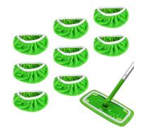 leruiyezs 8 Recambios Mopa Microfibra para Swiffer, Almohadillas Reutilizables para Limpiar Suelos Duros, Recambio Swiffer Mop, Compatibles con Swiffer Sweeper, 25,4 x 11,5 cm
