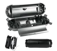 leruiyezs Caja De Protección Impermeable IP44,Con Cierre,Juntas De Goma,21x7x7cm,Para Jardín,Con Fijación,Sellado,Resguardo Para Enchufe,Cable,Caja Estanca Exterior Electrica,Negro