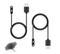 leruiyezs cargador reloj inteligente magnético USB 2 pines 2,54-2,84 mm 2 piezas modelo A+B, compatible con apple watch y cargador universal para smartwatch con carga rápida y segura