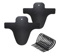 leruiyezs Guardabarros Bicicleta,Delantero y Trasero,para Ruedas 20 26 27 27.5 29 Pulgadas,Incluye 10 Bridas,Flexibles,Ajustable para MTB,Bici Gravel,Ebike,Fat Bike,Guardabarros Bicicleta Carretera