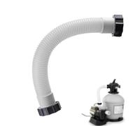 leruiyezs Manguera Piscina 38mm Flexible para Sistema de Filtro de Arena, Tubos Depuradora Piscina for Intex con Conectores Roscados,40cm Largo Compatible con Manguera 38mm Piscina for Intex y Bestway