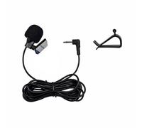 leruiyezs Micrófono Externo 3.5mm,3 Metros, Alta Sensibilidad, Microfono Coche con Cable,Montaje con Clip,Condensador Electret para Radio De Coche, Navegación,para Sony Boss JVC Kenwood Jensen