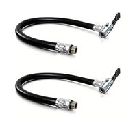 leruiyezs Neumático Bomba Manguera 38 cm,con Conector,12,5 mm Rosca,Inflador Ruedas Neumático con Manguera Flexible,Tubo de Extensión de Válvula de Goma para Neumático de Vacío de Coche