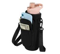 leruiyezs para Stanley Porta Borraccia Tracolla,Stanley Cup Borsa con Correa de Hombro Ajustable,NegroFunda Térmica para Quencher 40oz,Bolsa Porta Botella de Agua con Mosquetón para Viajes,Camping