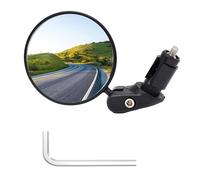 leruiyezs Retrovisor Bicicleta,para Manillar 16-22 mm,Ø75mm,Convexo HD,Giratorio 360° Plegable Ajustable,Con Llave Allen,Universal para E-Bike,Carretera,MTB,Accesorios Bicicleta,Espejos de Bicicleta