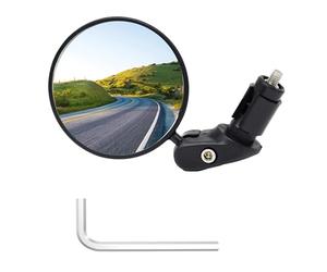 leruiyezs Retrovisor Bicicleta,para Manillar 16-22 mm,Ø75mm,Convexo HD,Giratorio 360° Plegable Ajustable,Con Llave Allen,Universal para E-Bike,Carretera,MTB,Accesorios Bicicleta,Espejos de Bicicleta