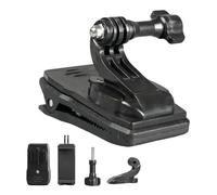 leruiyezs Soporte Clip de Montaje de Correa con Rotación 360° para Cámara de Acción Compatible con GoPro Hero 13 12 11 10 9 y dji Action 5 Pro para Vlog y Deportes al Aire Libre
