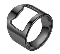 Leryveo Anillo Abridor De Barra,Anillo De Barman,Abridor de botellas de cerveza portátil - Herramienta de discoteca pulida de acero de titanio, accesorio de cocina portátil para bares, camareros y