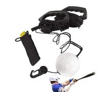 leryveo Entrenador de bateo de béisbol,Equipo de práctica de bateo | Bola Multifuncional de Alta Elasticidad en Cuerda - Accesorios portátiles de Entrenamiento de béisbol, Suministros de Ejercicio
