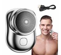 leryveo Maquinilla de Afeitar eléctrica para Hombres - Maquinilla de Afeitar sin Dolor para Hombres - Afeitadora de Bolsillo portátil, afeitadora de precisión, afeitadora de lámina de Viaje Lavable