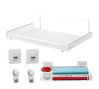 leryveo Soporte para decodificador | Estante de enrutador WiFi sin instalación de perforación - Caja de TV con enrutador WiFi, Caja de Almacenamiento de Control Remoto WiFi para Dormitorio, Sala