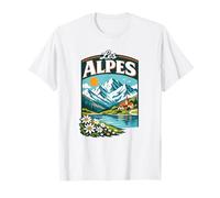 Les Alpes Francia Alpes Franceses Vintage Chamonix Annecy Camiseta