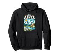 Les Alpes Francia Alpes Franceses Vintage Chamonix Annecy Sudadera con Capucha