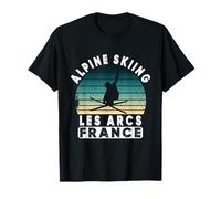Les Arcs Esquí Alpino Alpes franceses Montaña Francia Esquí Camiseta