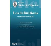 Les artifices du droit: Tome 2, Les définitions: 15