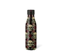 LES ARTISTES Bottle UP Rose&tête de Mort bril 500ml/Rose&Skull 16,5fl.oz+Stic'it Botella, Adultos Unisex, Rose&Skul (Multicolor), 500ml