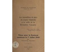 Les Assemblées De Pays Du Comté Venaissin À La Veille De La Révolution