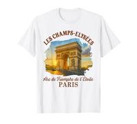 Les Champs-Elysées Paris Travel Encuéntrame en París Souvenir Camiseta