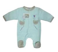 Les Chatounets-Pijama-Dors Bien, color azul Talla:3 meses