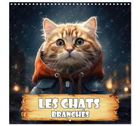 Les chats branchés (Calendrier mural carré 2026 30x30 cm) Calendrier double avec une page pour vos prises de notes: chats à la pointe de la mode