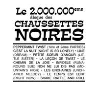 Les Chaussettes Noires - Le 2 000 000 eme disque des Chaussettes Noires